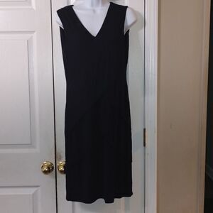 Calvin Klein black tier look sexy little sleeveless black dress Sz 10